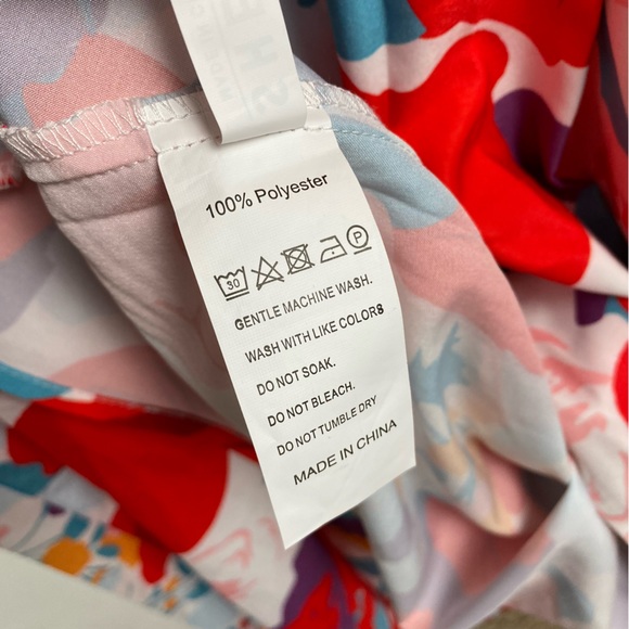 Floral Print Shirred Bishop Sleeve Square Neck A-Line Dress - Picture 6 of 7